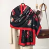 Bufanda jacquard de doble cara estilo japonés y coreano con pequeñas flores, imitación cachemir, versátil para otoño e invierno, chal cálido para mujer
