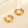 Pendientes de Acero de Titanio Lisos 2025 para Mujer, Aros Franceses que No se Desvanecen, Pendientes de Diseño Sencillo, Clips para Orejas con un Toque de Lujo Ligero y Sensación de Alta Gama
