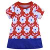 2026 Ropa Infantil Vestido de Manga Corta para Niñas Vestido de Algodón Tejido para Niños Vestido Largo Rayado de Dibujos Animados de Verano