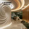 Luxo Leve Estilo Americano Clube Giratório Forma Irregular Gesso Parede Espiral Curva Fibra de Vidro Reforçada à Prova de Fogo Gesso Parede de Fundo