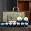 Regalo cultural y creativo estilo chino juego de té evento de aniversario de empresa regalos prácticos recuerdos de negocios de alta gama con impresión de logotipo disponible