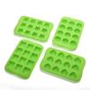 Fábrica al por mayor de herramientas de cocina para hornear molde de silicona para pasteles, molde para pudín de gelatina de 12 rejillas, molde para jabón