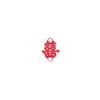 Decoraciones para Uñas de Año Nuevo, Diseños Brillantes en Rojo Mate Calados para Riqueza y Prosperidad, Decoraciones para Uñas de Novia Estilo Chino, Pedrería para Uñas Portátil