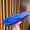 Chanclas planas de verano de color liso para mujer, sencillas, de moda para parejas, antideslizantes, de fondo suave, para playa y arena.