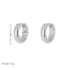 Estilo Coreano Simple Moda Celebridad de Internet Elegante Hebilla de Oreja Circular Combinación Perfecta Estilo Frío Sentido de Alta Gama Pendientes Pequeños Pendientes para Mujeres