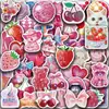 50 Pegatinas Rosa Rosa Pintadas Graffiti Cuaderno Teléfono Móvil Portátil Maleta Cuaderno Pegatinas Decorativas