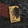 Live com produtos Personalidade Net Red adesivos criativos roda de moagem de liga de zinco isqueiro de querosene à prova de vento atacado