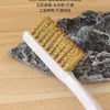 Cepillo de alambre de cobre cepillo de dientes pequeño cepillo industrial para eliminar óxido cepillo de nailon limpieza de estufa limpieza de nueces cepillo de alambre de acero cepillo de cerdas duras