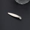 Presilha Bico de Pato Prata Advanced Sense Presilha Lateral Franja Metal Leve Luxo Sem Costura Grampo de Cabelo Quebrado Acessório de Cabeça Atacado