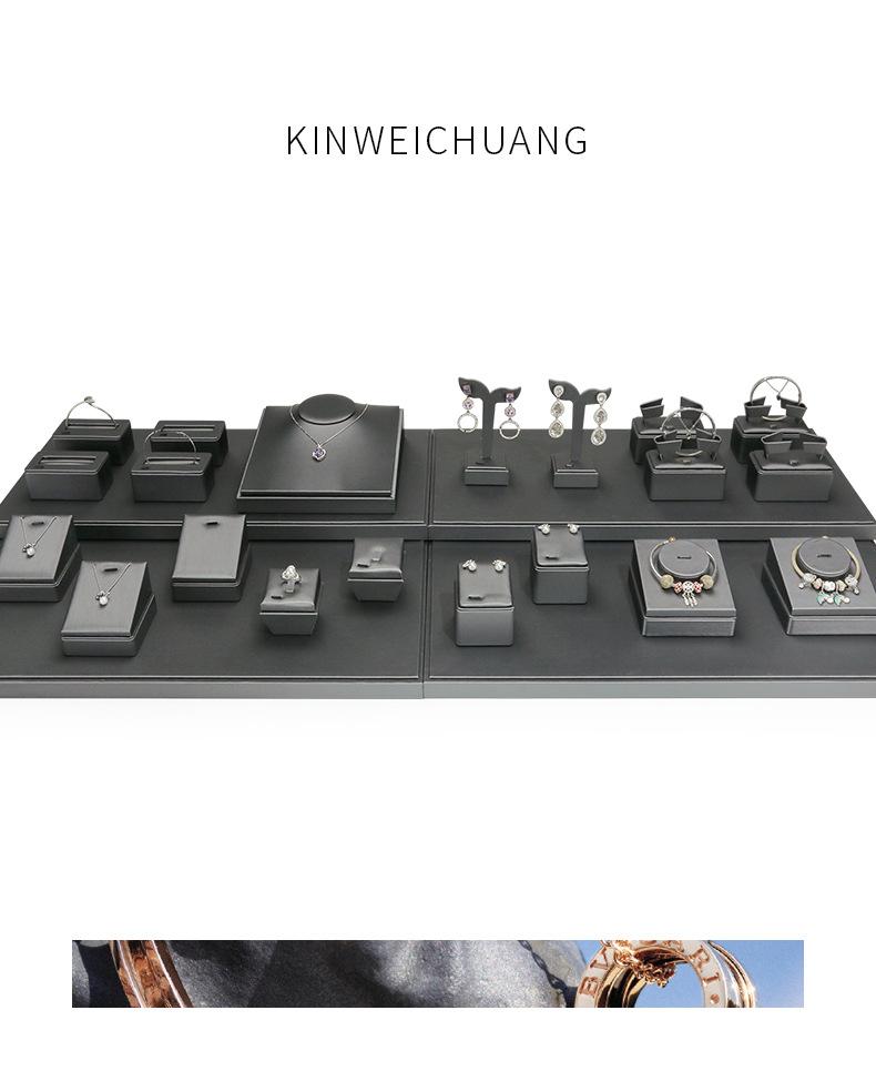 A015-(48-14)银灰色拉丝平柜展示道具-(今伟创系列