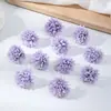 Flores de Crisantemo Artificiales de 3.5cm, Accesorios Florales DIY para Ropa y Zapatos, Cabezas de Crisantemo Bolas, Decoraciones para Cajas de Dulces de Boda