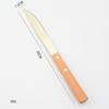 Suministro directo de fábrica, cuchillo y tenedor de acero inoxidable 410 con mango de madera de haya, cuchara de té creativa portátil para el hogar, cuchillo y tenedor para carne.