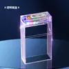 Estuche transparente para cigarrillos 372 con encendedor, estuche para cigarrillos de alambre de tungsteno luminoso engrosado