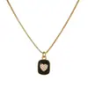 Regalo de San Valentín Colgante de Corazón Collar con Goteo de Aceite para Mujer, Cadena de Clavícula Cadena para Suéter de Oro Real de 18 Quilates de Alta Gama de Lujo Ligero