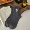 Calcetines de Halloween para Mujer, Calcetines Gruesos Cálidos de Media Pantorrilla para Otoño e Invierno, Calcetines Personalizados Divertidos Acolchados, Mismo Estilo Calcetines de Algodón de Color Sólido para Hombres y Mujeres