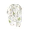 Ropa de Bebé de Algodón Puro Sin Huesos para Cuatro Estaciones, Clase A, Versátil para Primavera y Verano, Cierre Oblicuo con Cordones, Ropa de Mariposa para Bebé, Ropa con Cierre Parcial para Bebé para Gatear