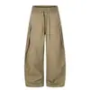 Pantalones Cargo Anchos Rectos Desestructurados con Costura Lateral, Diseño Retro Americano con Remaches, Nueva Llegada Otoño 2026, Estilo Vintage Yidao para Hombre