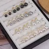 Clip de oreja artificial de perla fuerte para mujer sin agujero en la oreja, pendiente con plato de incienso repelente de mosquitos de temperamento femenino, pendientes de otoño e invierno, nuevo 2025