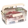 Caja Portátil para Conservar Frescura Brote de Primavera al Aire Libre Caja de Almuerzo de Gran Capacidad Grado Alimenticio Refrigerador Caja de Almacenamiento de Verduras y Frutas
