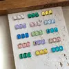 Rhinestones Octagonales Largos Biselados K9 para Uñas, Coloridos de Moda, Formas Mixtas, Decoración de Uñas de Fondo Plano, Venta al por Mayor