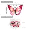 Una Variedad de Creativas Pegatinas de Pared de Mariposas de Colores con Purpurina, Pegatinas de Pared Decorativas de Mariposas Tridimensionales para Fondo de Fiesta y Boda