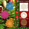 Novo Produto Ornamentos Pendentes de Estrela de Cinco Pontas de Natal Artesanato de Natal Floco de Neve de Madeira Decorações para Janela e Árvore de Natal Pingente