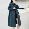 Jaqueta corta-vento de alta qualidade feminina longa 2024 primavera e outono nova versão coreana de solta moda moda casual casaco versátil tendência