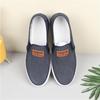 2024 Nuevo Estilo Slip-on Atractivo Moda Piernas Simples Zapatos Perezosos Casuales para Hombre Transpirables Zapatos de Tabla Base Plana al por Mayor