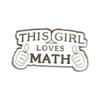 Broche Criativo de Desenho Animado Equação Matemática Simples Fórmula Insígnia Estudante de Ciências Simples Combina com Tudo Acessórios de Bolsa Insígnia