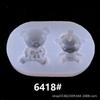 Molde de Gotejamento de Cola de Cristal de Macaco de Desenho Animado Urso Fofo Espelho Molde de Cola UV Molde Decorativo para Capa de Celular