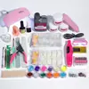 Set de Herramientas de Polvo de Cristal para Uñas Transfronterizo Limegirl Polvo de Cristal de 3 Colores Esmalte de Uñas con Purpurina Multicolor Lámpara para Uñas Set Completo