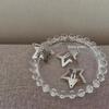 Lindo Pasador Metálico de Estrella para el Cabello de Niña Estilo Simple Plata Dulce Cool Flequillo Clip Versátil Clip Bb Estudiante Clip Lateral