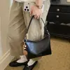 Bolsa de ombro retrô de alto estilo para mulheres, novo modelo 2026, bolsa transversal casual simples, bolsa quadrada pequena de ombro único da moda para o dia a dia