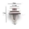 Para Ford Mondeo Fiesta clip de fijación de hebilla para puerta de coche y salpicadero 1020193 W704258S300