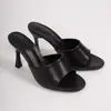 Nuevos Zapatos de Mujer Verano 2026 de Moda Nueva Llegada Sandalias Versátiles de Correa Única sin Espalda Punta Fina Sandalias de Tacón de Aguja