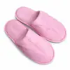 Pantuflas desechables para salones de belleza, niños, invitados en casa, viajes de hotel, engrosadas, antideslizantes, para uso en interiores, felpa de coral, para mujer