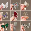 Retro Elegante Francés, Moderno Broche Mariposa de Diamantes Rojos, Ropa de Alta Gama, Accesorios para Abrigos, Broche Corsage