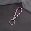 Llavero de Cuerda Tejida Simple Lazo para el Cabello de Mujer Colgante Creativo Personalidad Llavero para Llave de Coche Hecho a Mano Pequeño Regalo