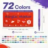 Marcador acrílico de punta suave, opaco, tipo líquido directo, juego de caja de 60 colores, marcador de graffiti, bolígrafo de color para arte infantil y dibujo a mano
