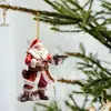 Nuevo Colgante Acrílico de Santa Claus Hardcore de Moda con Rifle - Colgante de Alienígena Santa Claus Genial y Elegante