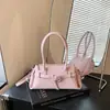 Bolsa Casual Estilo Coreano Pequena Quadrada Feminina Moda Primavera 2026 Simples na Moda Bolsa de Ombro para Trabalho e Trajeto Bolsa Transversal