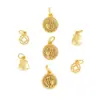 Cor preservando 18K antigo ouro francês pequena fortuna moeda bolsa pingente areia ouro diy acessórios pulseira colar pulseira para homens e mulheres