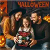 Calendario de Adviento de Personajes de Terror de Halloween 2025 Colgante Plano de Acrílico Decoración de Caja Sorpresa