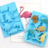 Minghao 8 mesmo Ocean World Dolphin silicone chocolate molde silicone sabão molde mousse geléia molde DIY