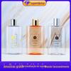 300ml quadrado garrafa plana pet plástico Imprensa shampoo garrafa de gel de banho sub-garrafa Garrafa de loção garrafa de enxaguante bucal