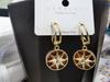 Pendientes elegantes y sencillos de estilo japonés y coreano con forma de estrella de ocho hombres, elegantes pendientes de nicho para mujer, pendientes de alfiler de plata s925 de celebridades de Internet.