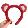 Faixa de cabeça de pelúcia divertida e peculiar para mulheres, com design de desenho animado, textura fofa e estilo de coroa alta, perfeita para lavar o rosto e adicionar um toque de sofisticação aos seus acessórios de cabelo.