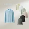 Camisa casual de diseño de nicho de alta gama para hombre, estilo de lujo ligero, cómoda y cálida para otoño e invierno, estiliza la figura