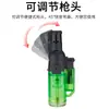 Isqueiro à Prova de Vento Personalizado Popular do Douyin 1530 Injetor Direto Inflável para Charuto Pistola de Chama Curva Dobrável de Alta Temperatura
