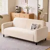 Sofá perezoso para apartamentos pequeños, sofá de tela para sala de estar en casa, sofá cama para casa de alquiler, sofá doble moderno de lujo ligero